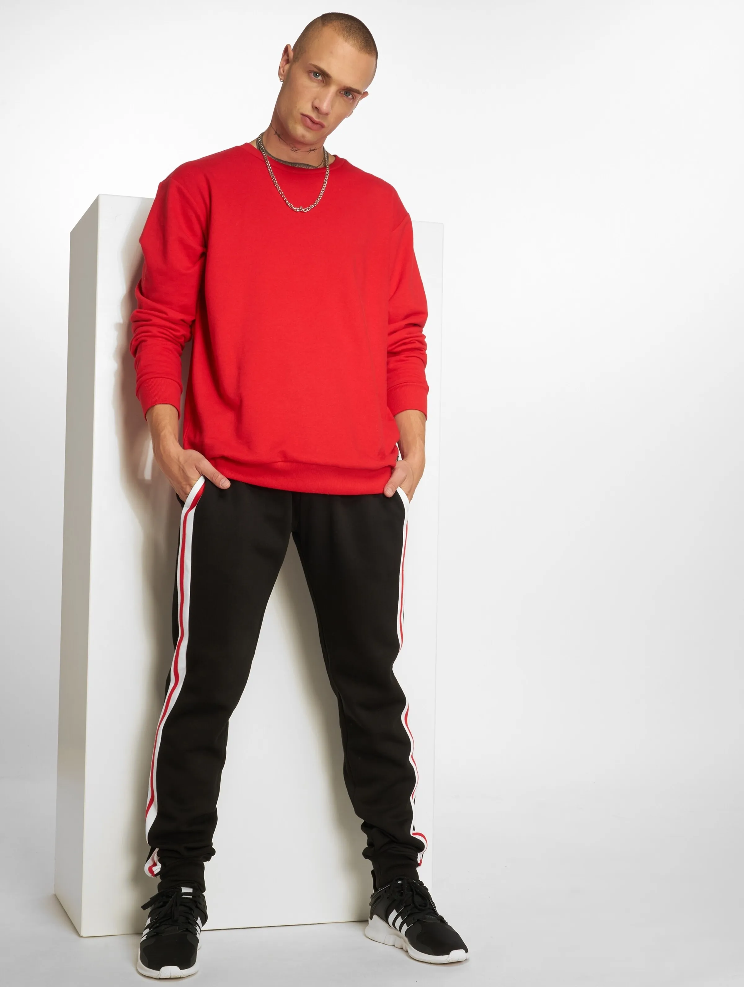 URBAN CLASSICS 3TONE SIDE STRIPE TERRY