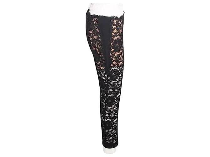 VALENTINO Pantalón de encaje negro 