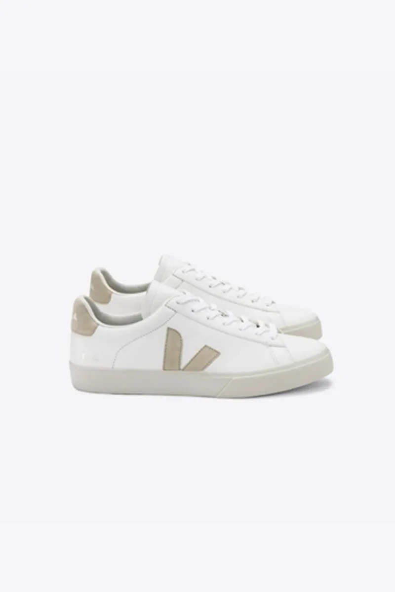 VEJA CAMPO CF LEATHER WHITE ALMOND MUJER
