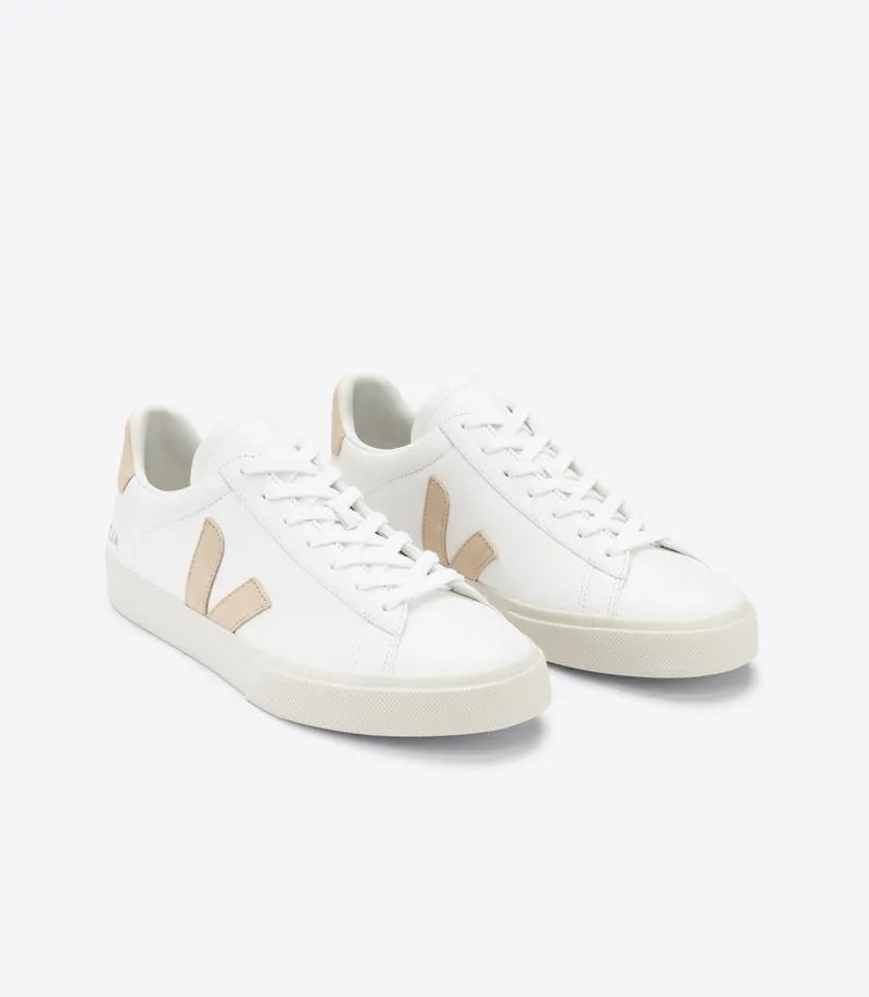 VEJA CAMPO CF LEATHER WHITE ALMOND MUJER