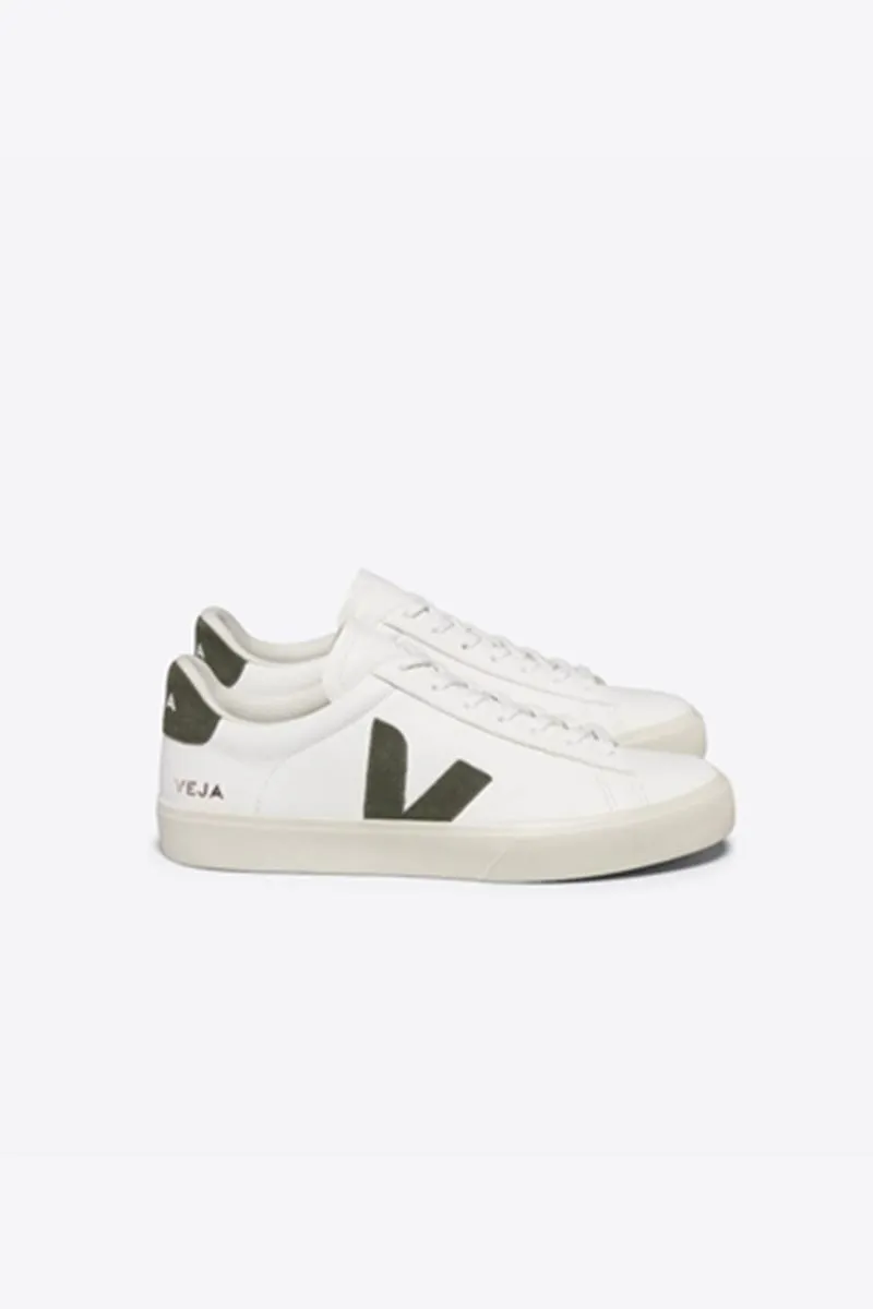 VEJA CAMPO CHROME FREE WHITE KHAKI MUJER