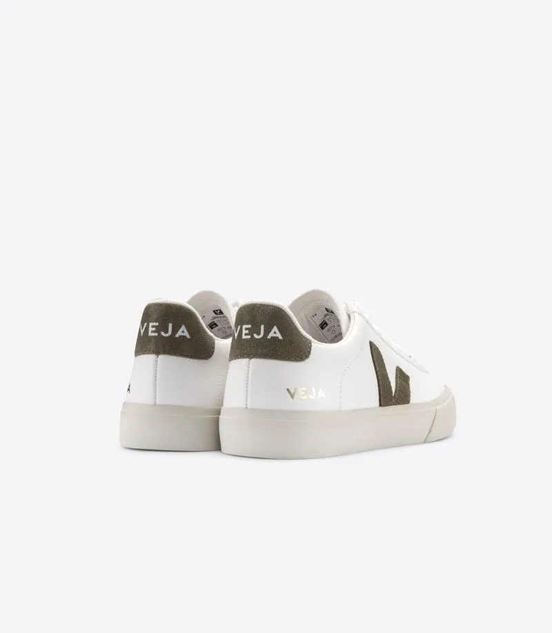 VEJA CAMPO CHROME FREE WHITE KHAKI MUJER