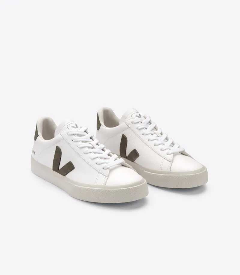 VEJA CAMPO CHROME FREE WHITE KHAKI MUJER