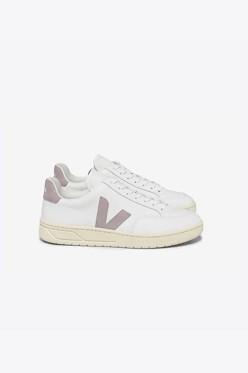 VEJA V12 LEATHER EXTRA WHITE BABE MUJER