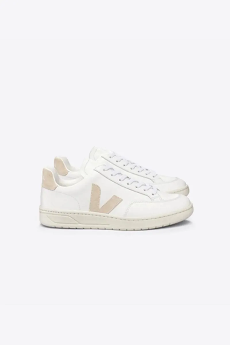 VEJA V12 LEATHER EXTRA WHITE SABLE MUJER