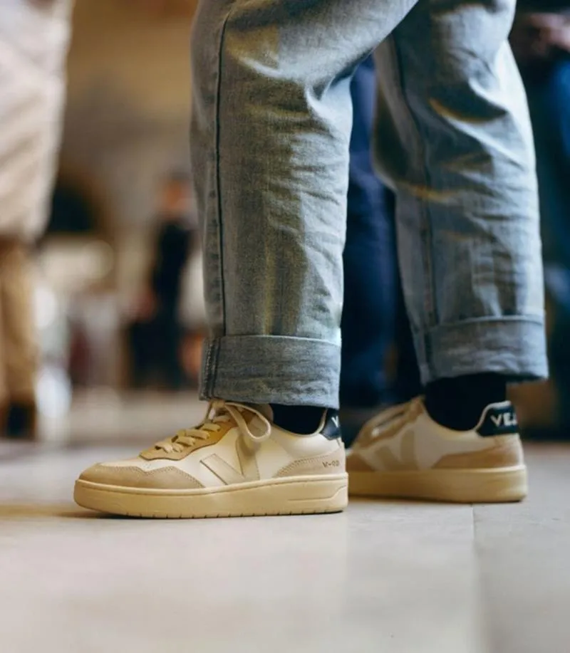 VEJA V90 LEATHER WHITE PIERRE NAUTICO MUJER