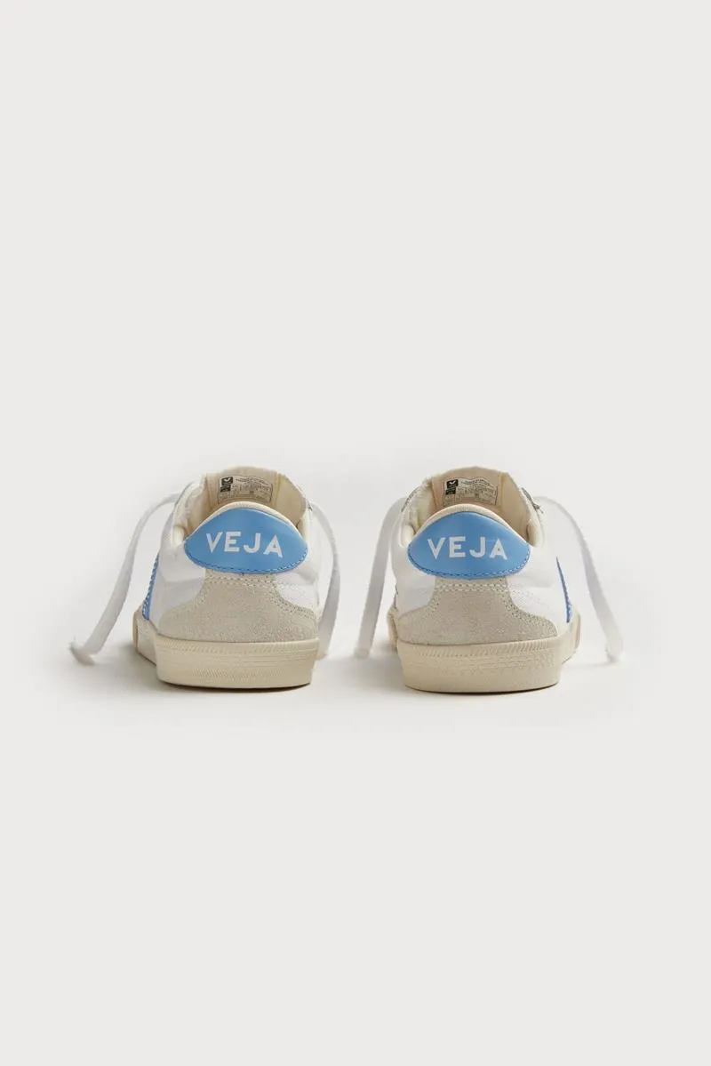 VEJA VOLLEY CANVAS WHITE AQUA MUJER