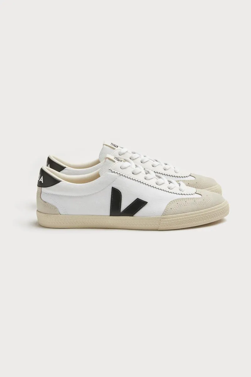 VEJA VOLLEY CANVAS WHITE BLACK MUJER
