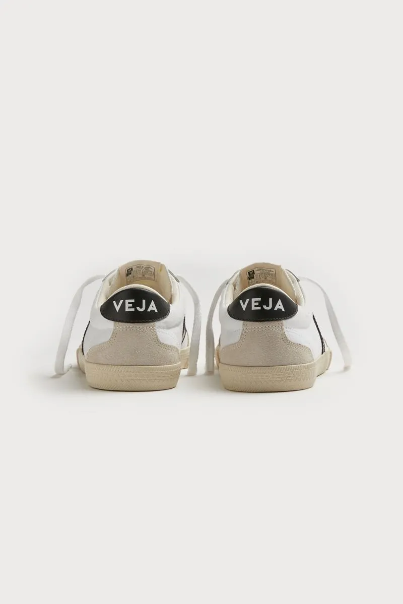 VEJA VOLLEY CANVAS WHITE BLACK MUJER