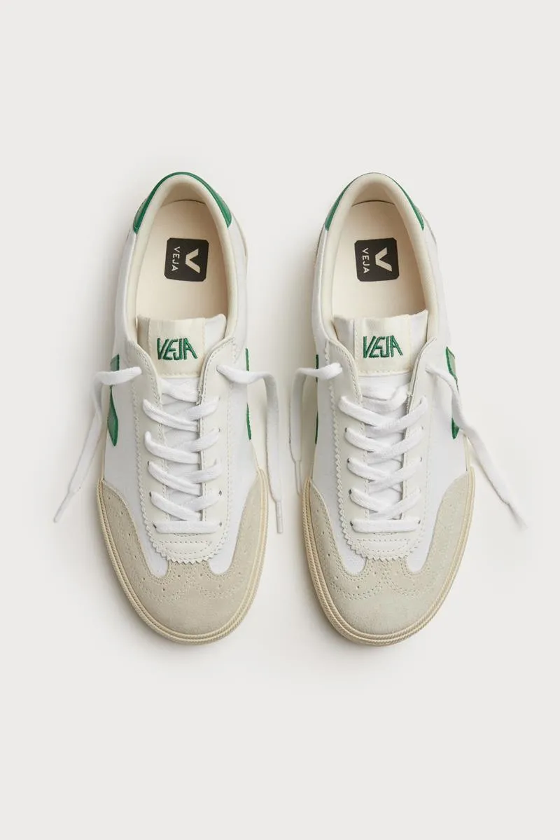VEJA VOLLEY CANVAS WHITE EMERAUDE MUJER