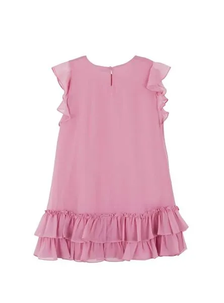 vestido mayoral bambula rosa para niña