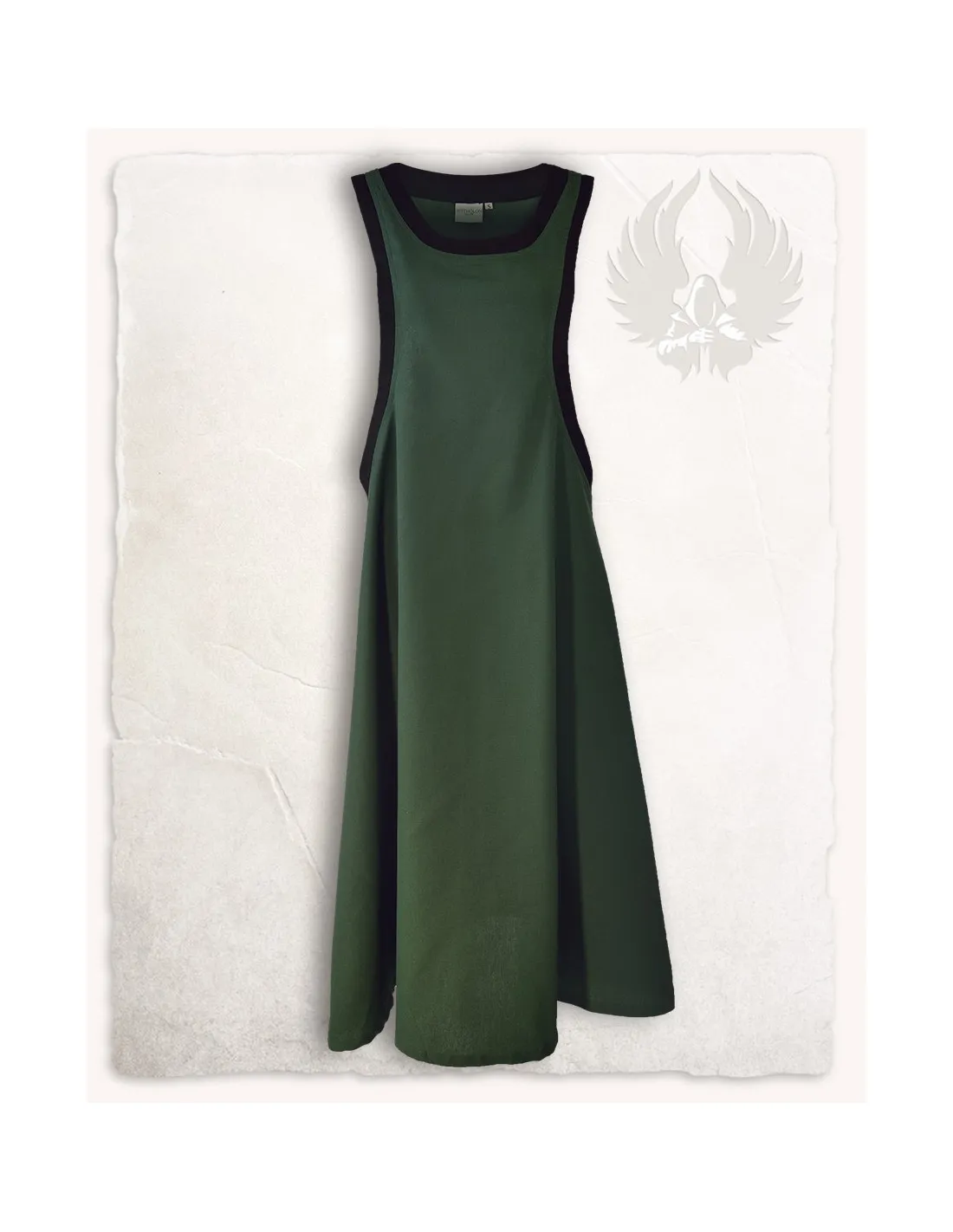 Vestido medieval dama Juliana, color verde oscuro