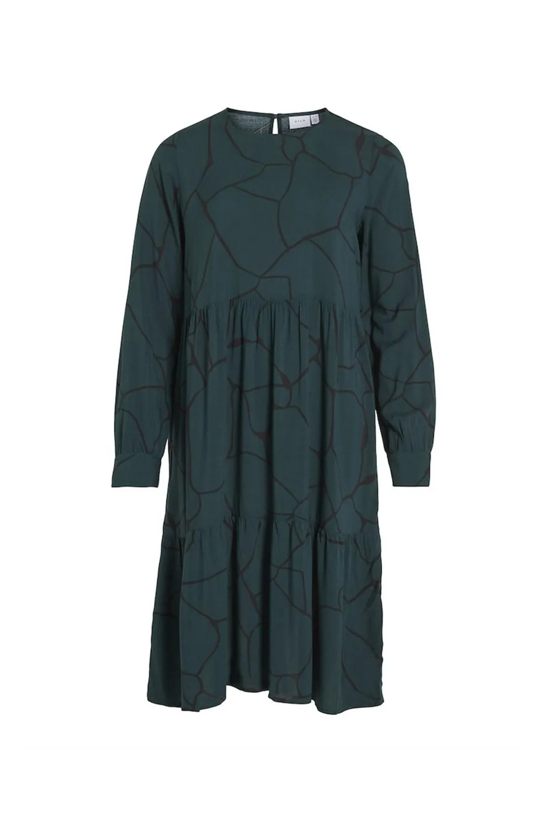 VESTIDO MIDI ESTAMPADO VIPAYA VERDE
