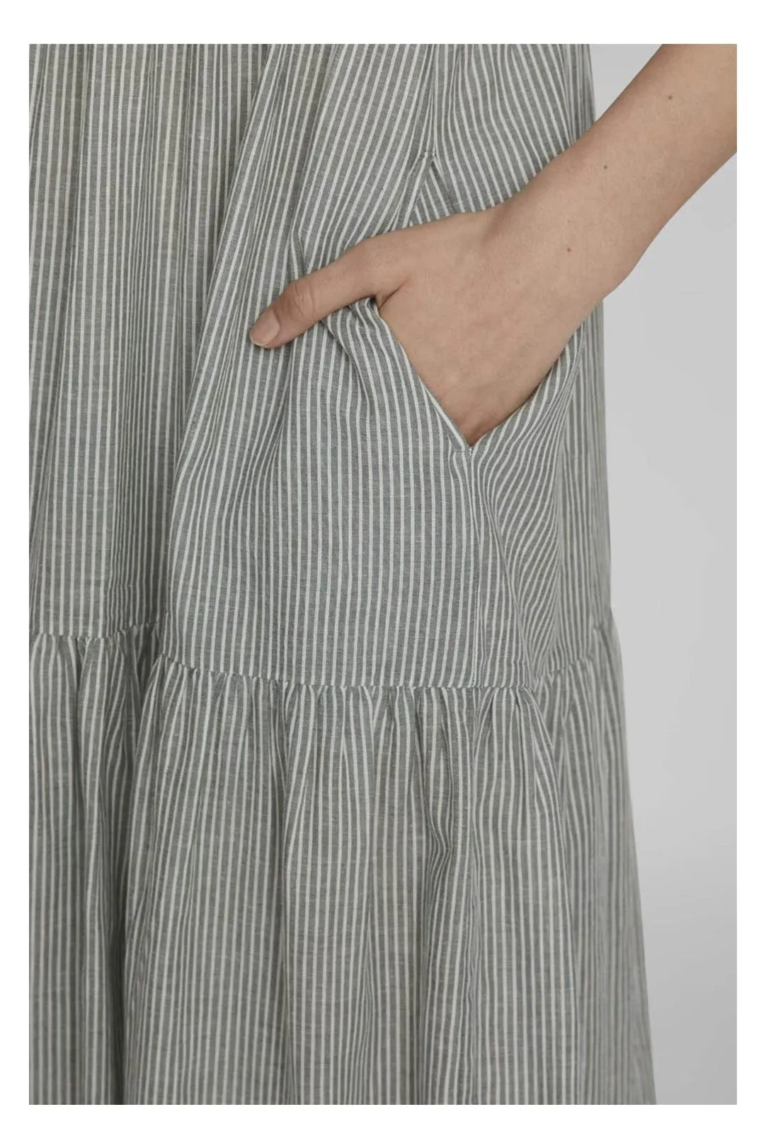 VESTIDO MIDI MUJER VIABINA VERDE