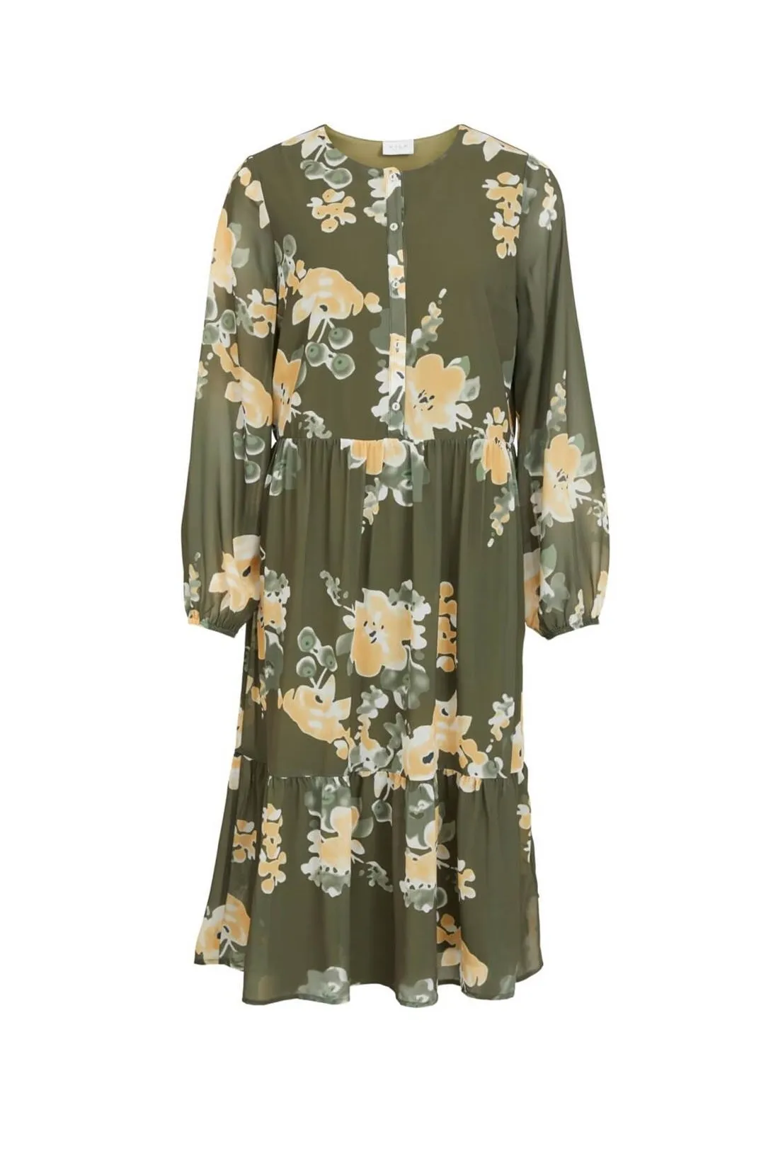 Vestido midi Viadeline verde