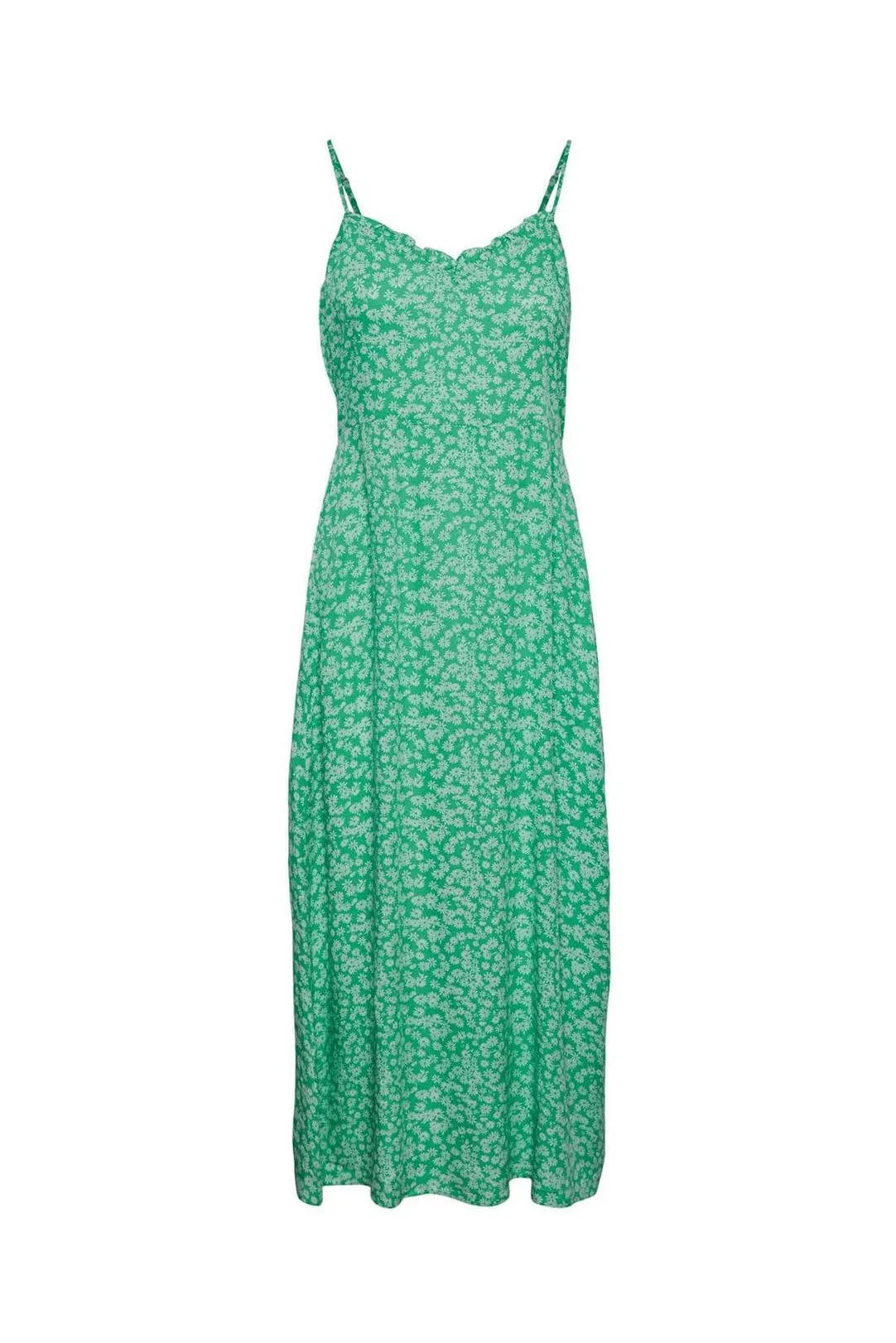 VESTIDO TIRANTES PCNYA SLIP VERDE ABSINTHE