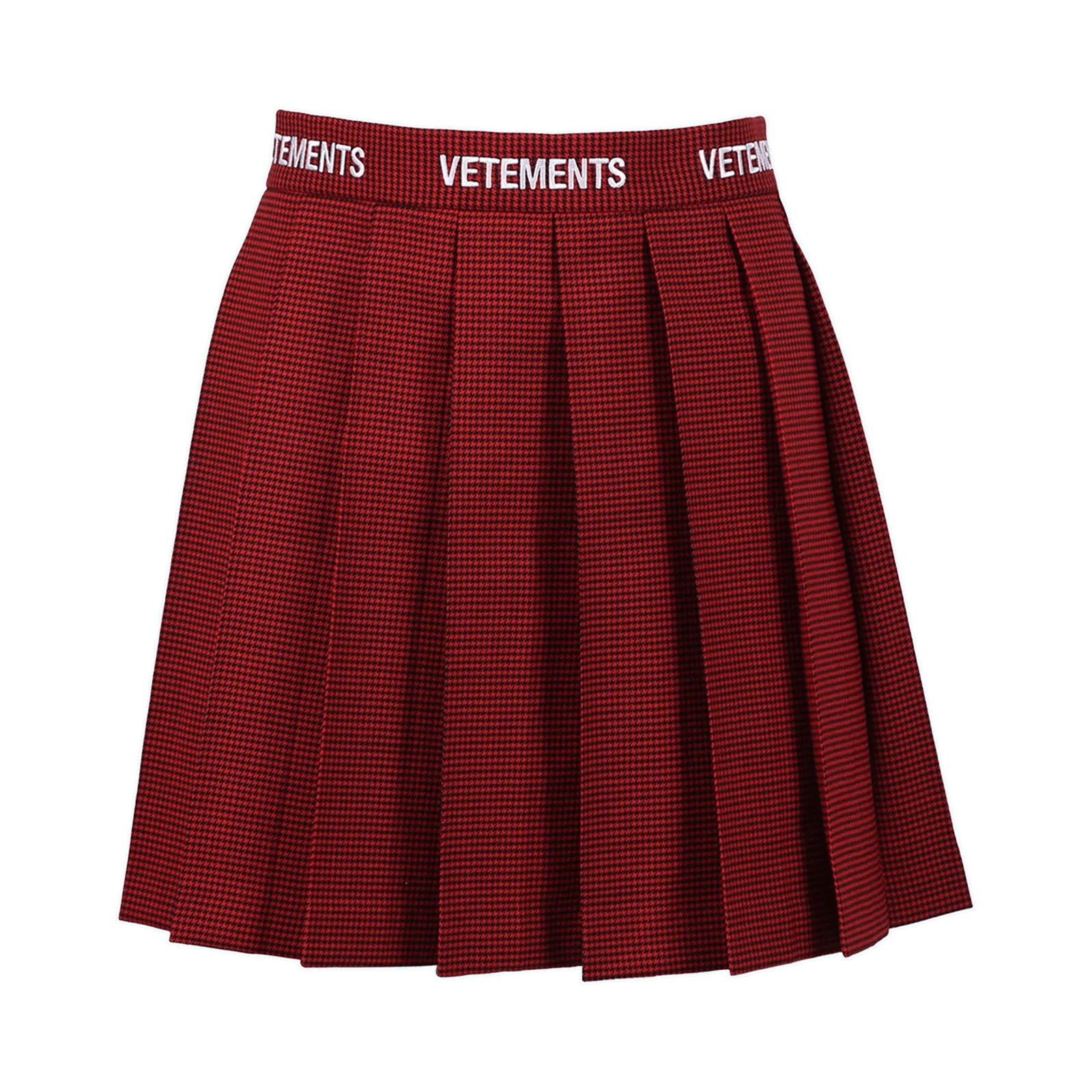 VETEMENTS Logo School Girl Skirt