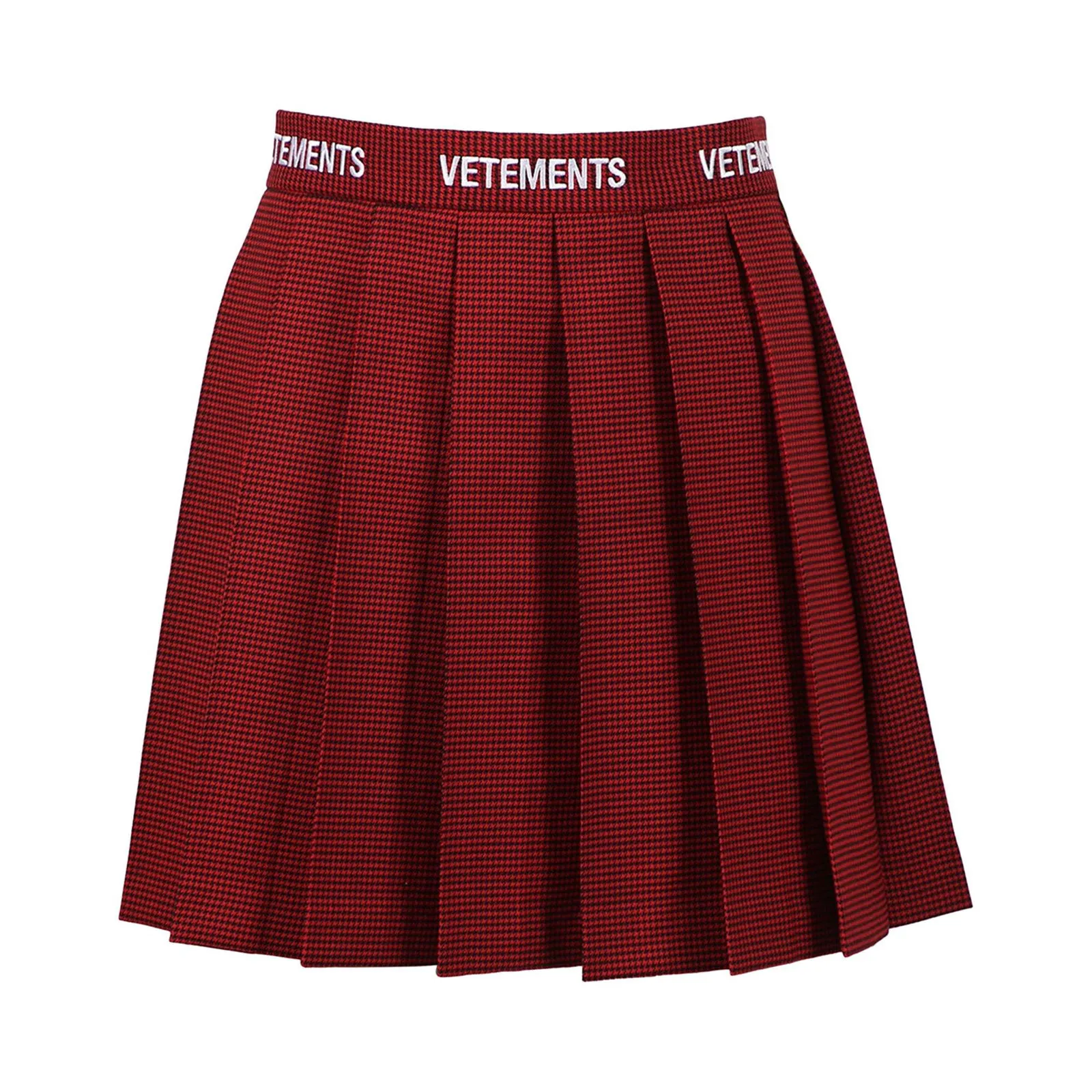 VETEMENTS Logo School Girl Skirt