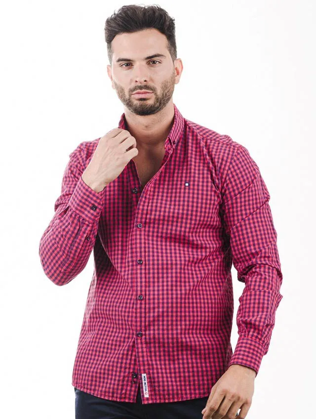 Yellow Skin – Camisa estampada dama roja 8341