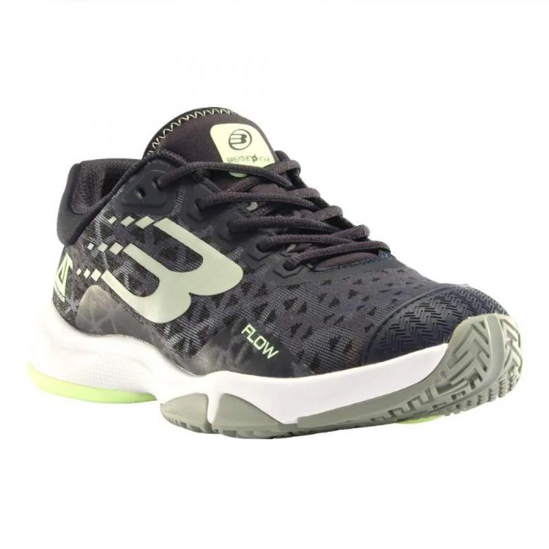 Zapatillas Bullpadel Flow 24V Negro Eucalipto Mujer | Bullpadel