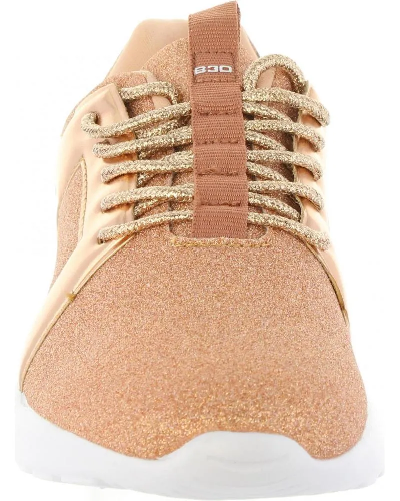 Zapatillas deporte de Mujer BASS3D 41436 GLITTER NUDE