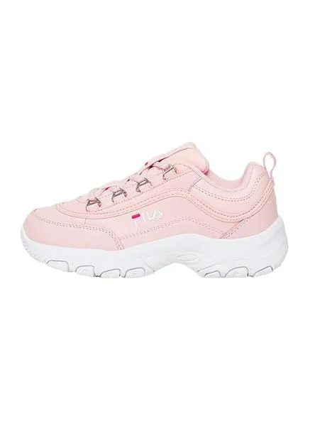 zapatillas fila strada rosa para niña