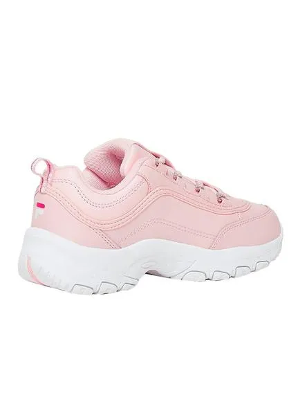 zapatillas fila strada rosa para niña