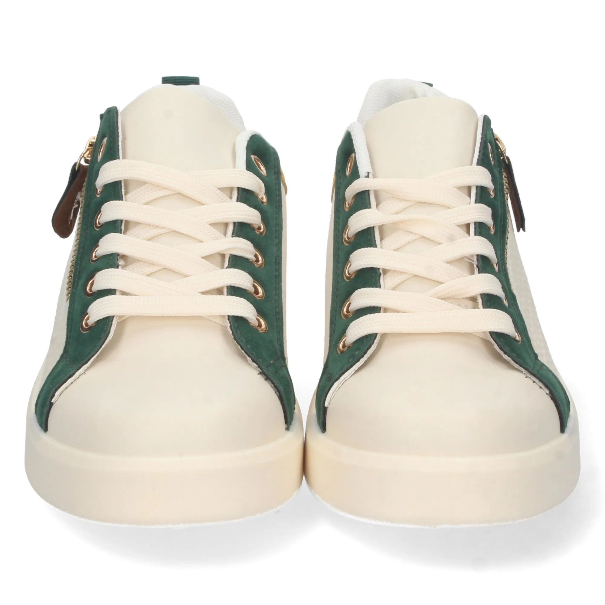 Zapatillas planas cómodas para mujer color verde