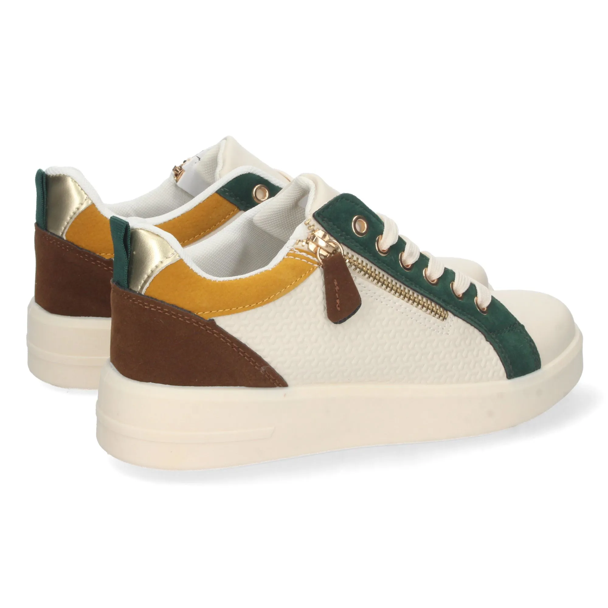 Zapatillas planas cómodas para mujer color verde