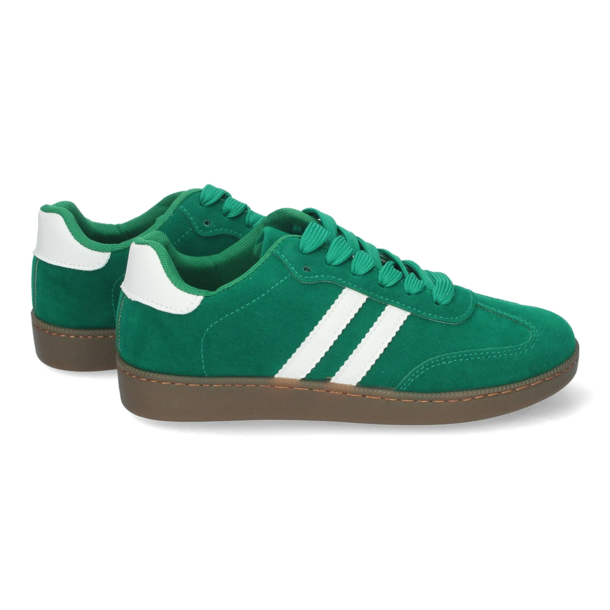 ZAPATILLAS PLANAS SNEACKER PARA MUJER COLOR VERDE KEG59